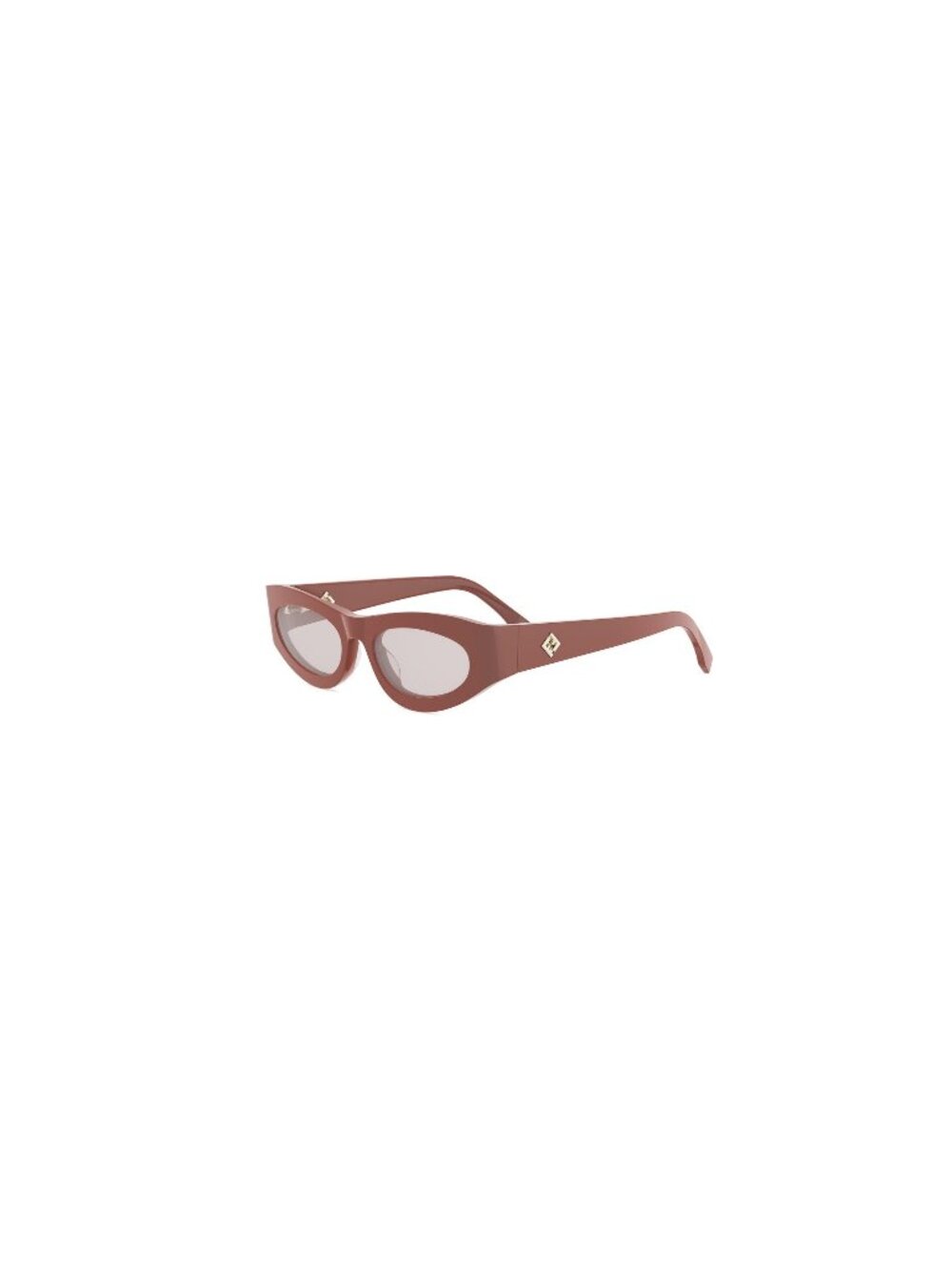 New FENDI Women's Sunglasses Acetate Frame FF DIAMONDS FE40177U 66C 51 Red Oval